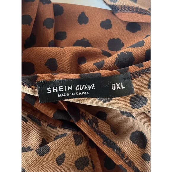Shein Curve Women’s Tie Straps Animal Print Tank Top Size 0X - Picture 4 of 8